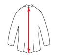 Collar to rear hem